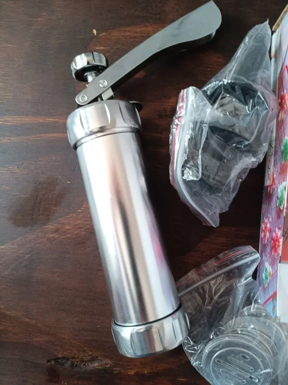 Stainless Steel Cookie Press with Original Box